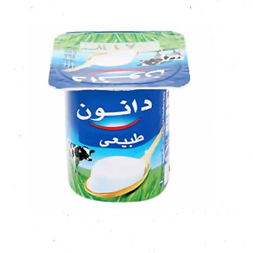 زبادي دانون سادة 72 جرام - قوام كريمي ناعم وطعم طبيعي 100%
