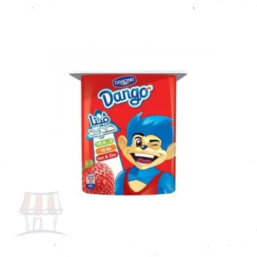 زبادي دانون فراولة 72 جرام - طعم الفاكهة المنعش وقوام كريمي غني