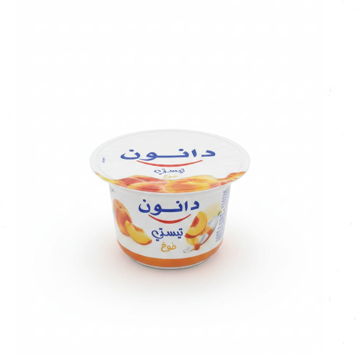 زبادي دانون تيستس بقطع الخوخ 120 جرام - تجربة غنية بقطع الفاكهة الطبيعية