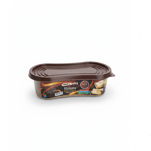 حلاوة طحينية الشهيبي بالشيكولاتة 600 جرام - طبيعية 100% وخالية من الكوليسترول