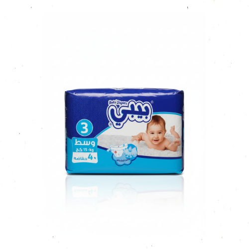 حفاضات أطفال بيبي مقاس 3 (5-10 كيلو) - عبوة 40 حفاضة لعناية فائقة وجفاف تام