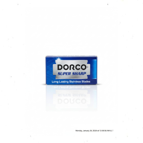 شفرات موس حلاقة دوركو (علبة 10 قطع) - فولاذ مقاوم للصدأ لماكينات الحلاقة اليدوية