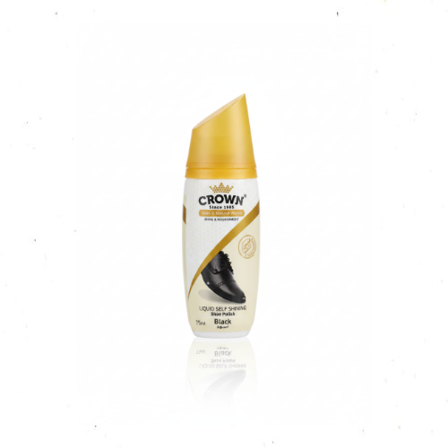 ملمع أحذية كروان سائل (أسود) - بخلاصة شمع النحل والشموع الطبيعية لمعان وحماية