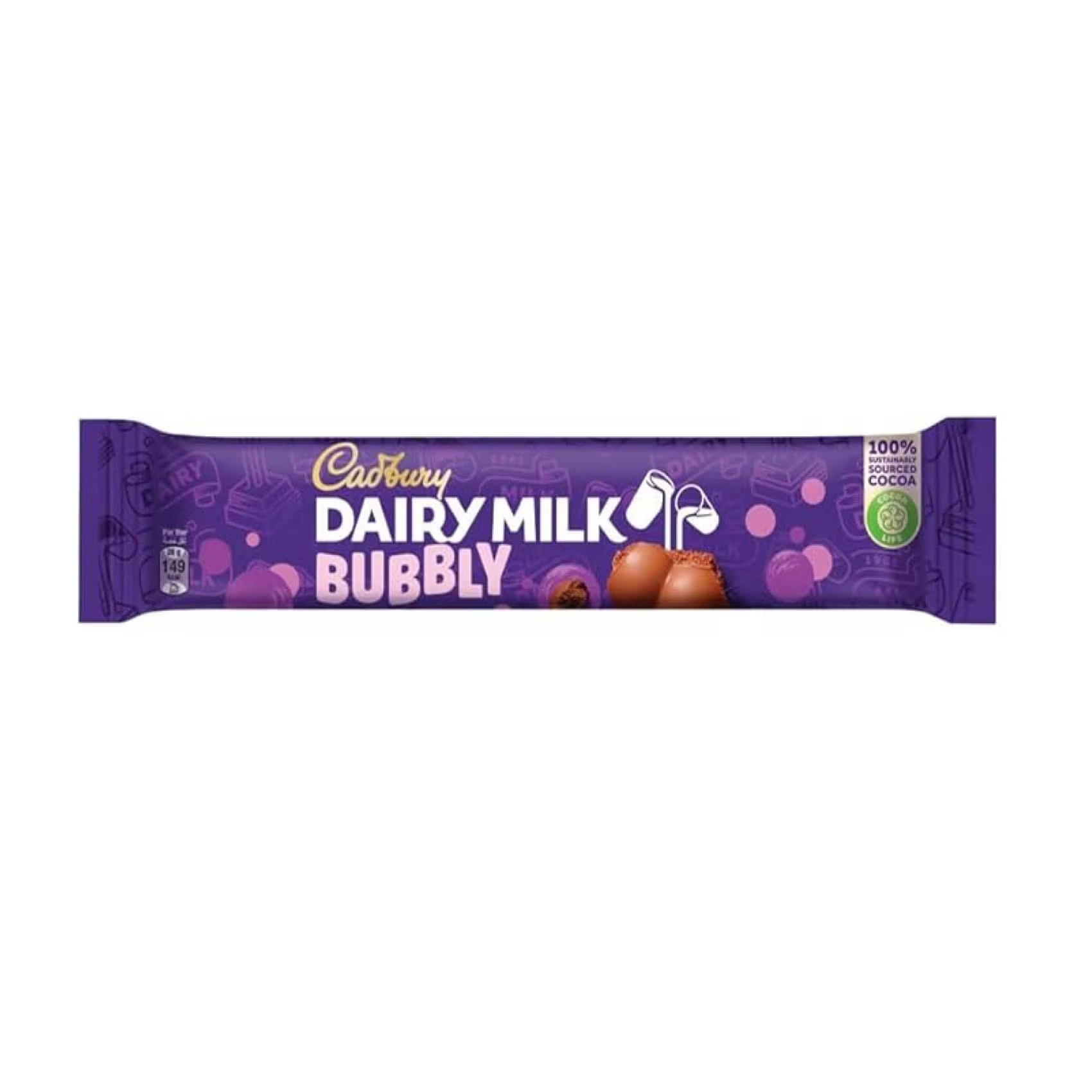 شوكولاته كادبوري ديري ميلك بوبلي - Cadbury Dairy Milk Bubbly Chocolate