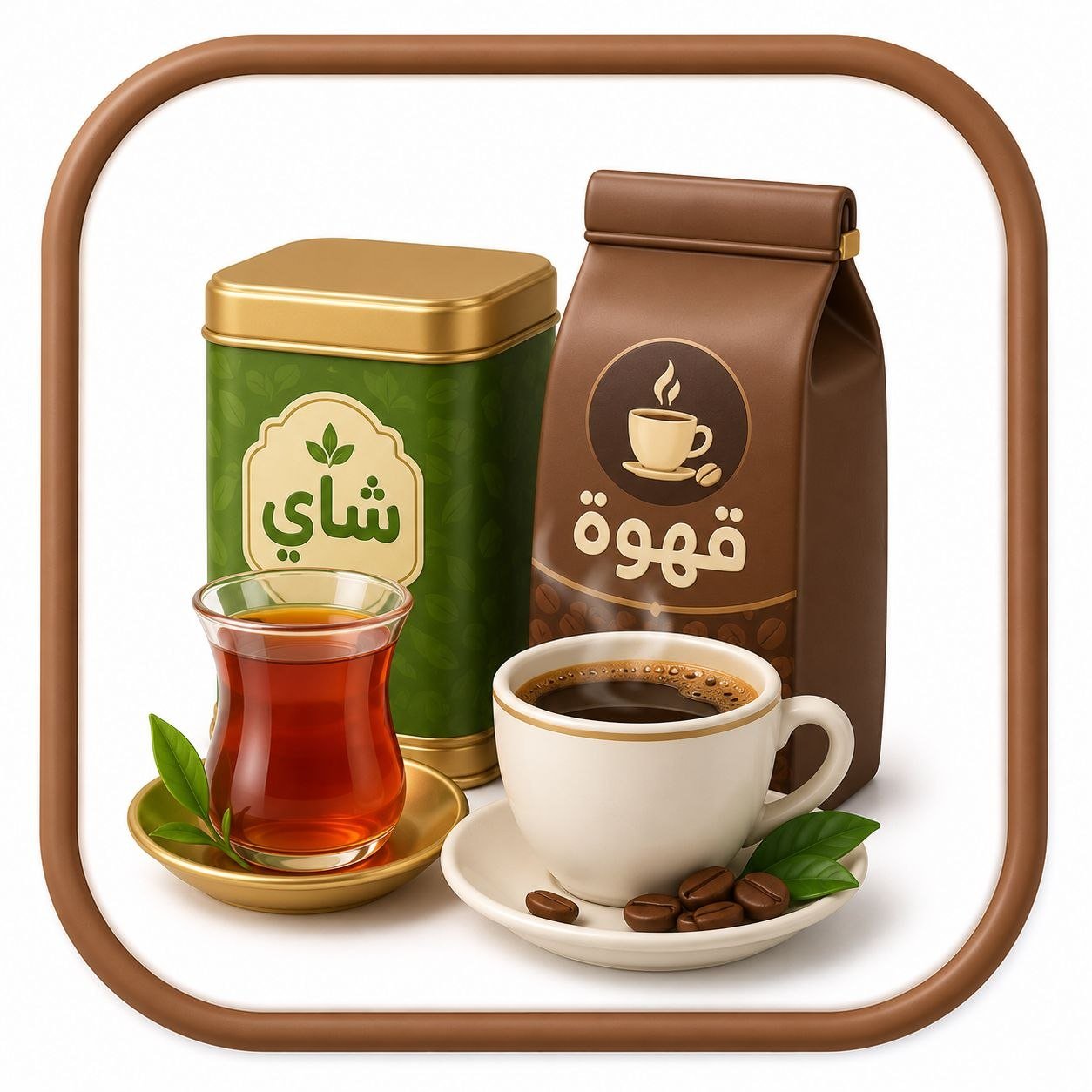 شاي وقهوة