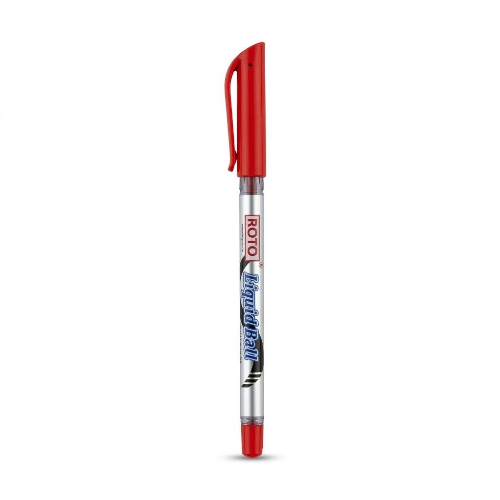 قلم جاف ليكويد بول روتو أحمر - Roto Liquid Ball Red Pen