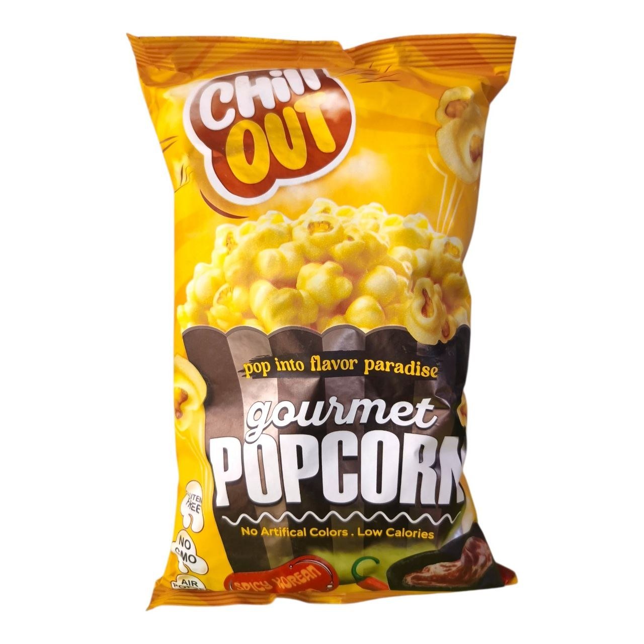 فشار جورميه تشيل أوت بطعم الفلفل الحار الكوري - Chill Out Gourmet Popcorn Spicy Korean
