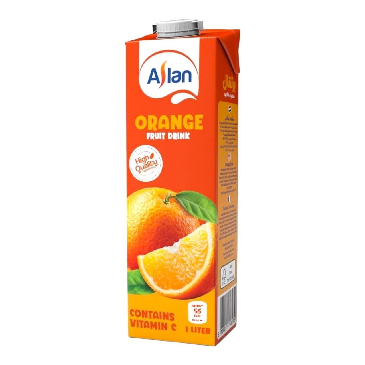 عبوة عصير برتقال أصلان 1 لتر - Aslan Orange Fruit Drink 1 Liter