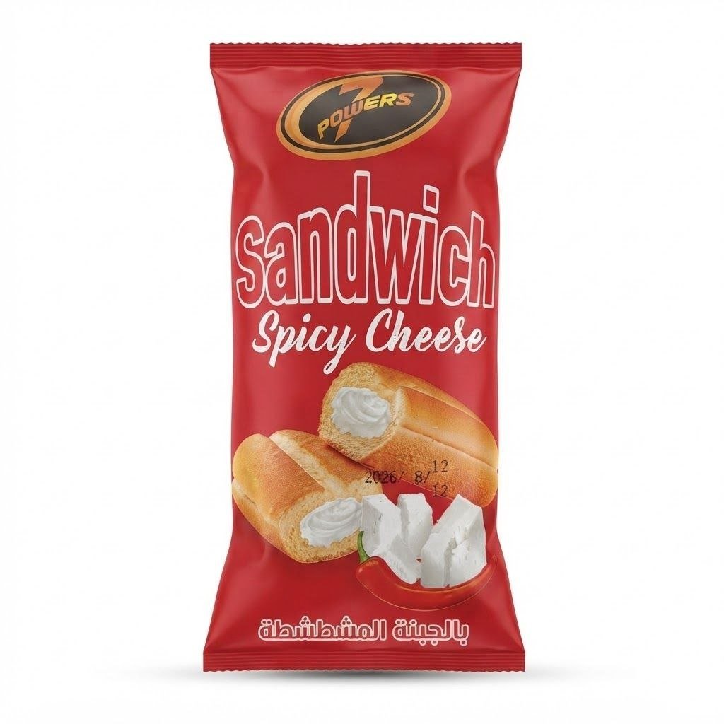 ساندويتش باتيه باورز بالجبنة الحارة - Powers Sandwich Spicy Cheese